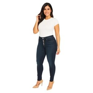 Jag Jeans Valentina Skinny Pull-on Jeans with Faux Button Fly Women's Size 6